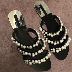 Zara Pearl Flats